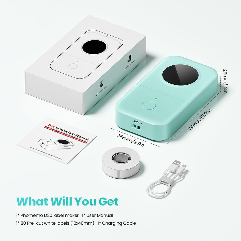 Phomemo D30 Portable Bluetooth Label Maker