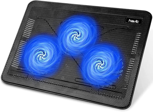 Slim Portable Laptop Cooling Pad with Multi-Fan System