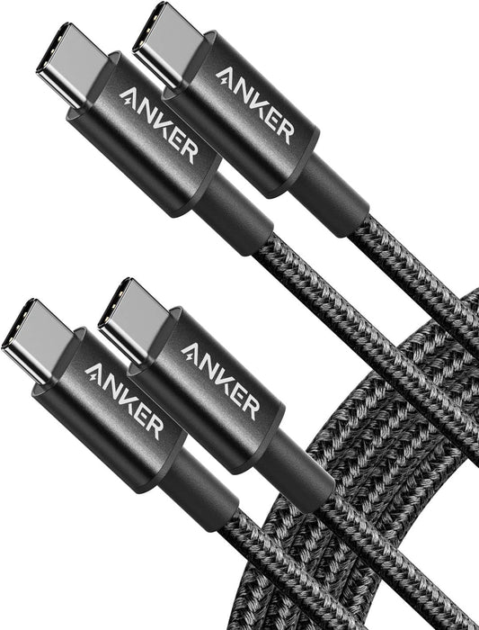 Anker 60W USB-C to USB-C Braided Cable [2-Pack]