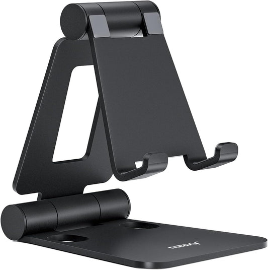 Dual Folding Aluminum Desktop Phone Stand
