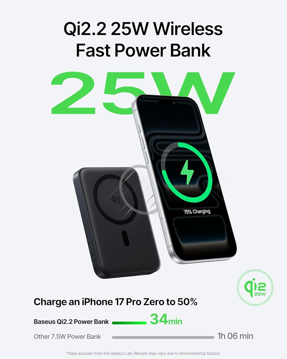 Qi2.2 Magnetic Wireless Power Bank (10,000mAh / 45W)