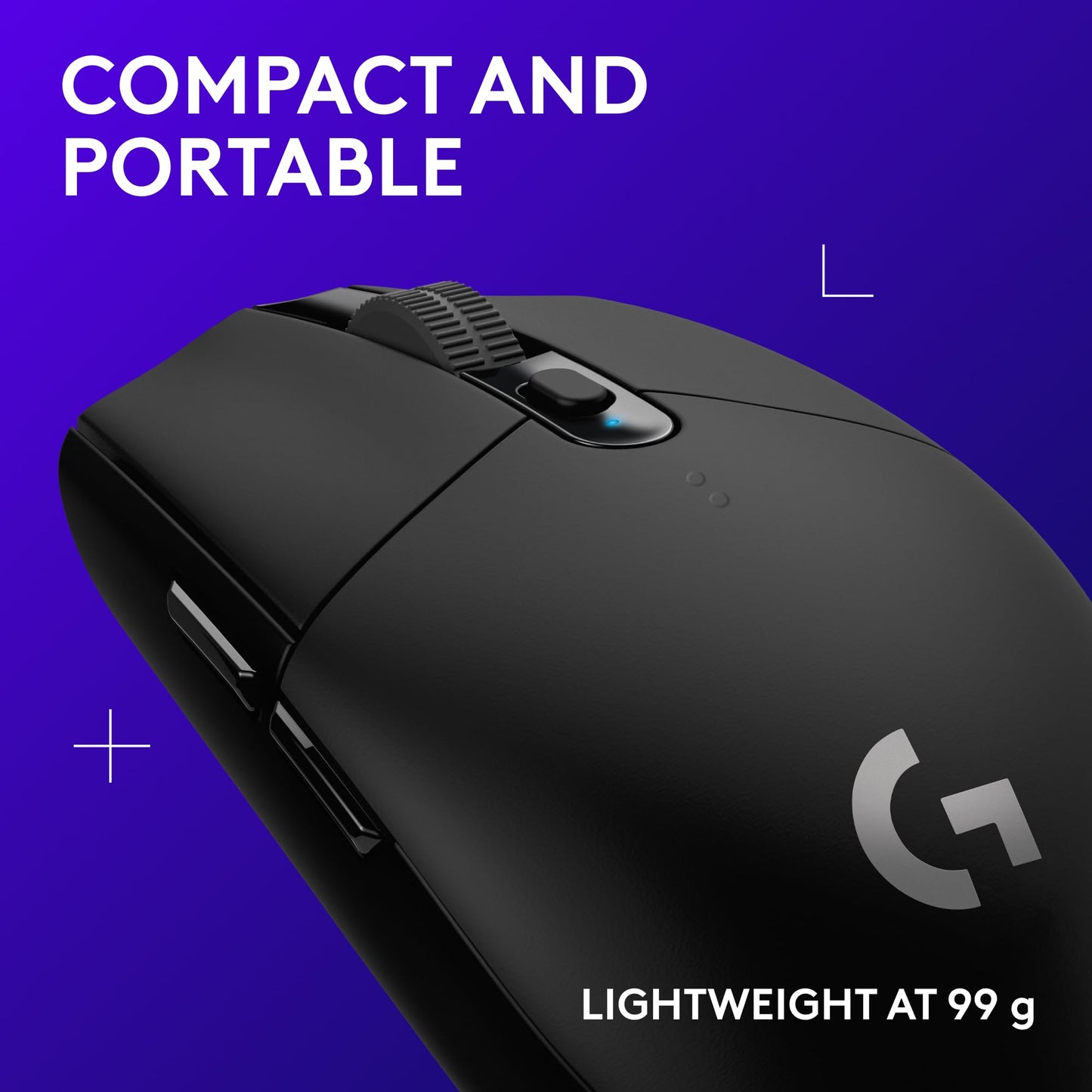 Logitech G305 Lightspeed Wireless Gaming Mouse, Hero Sensor, 12,000 DPI