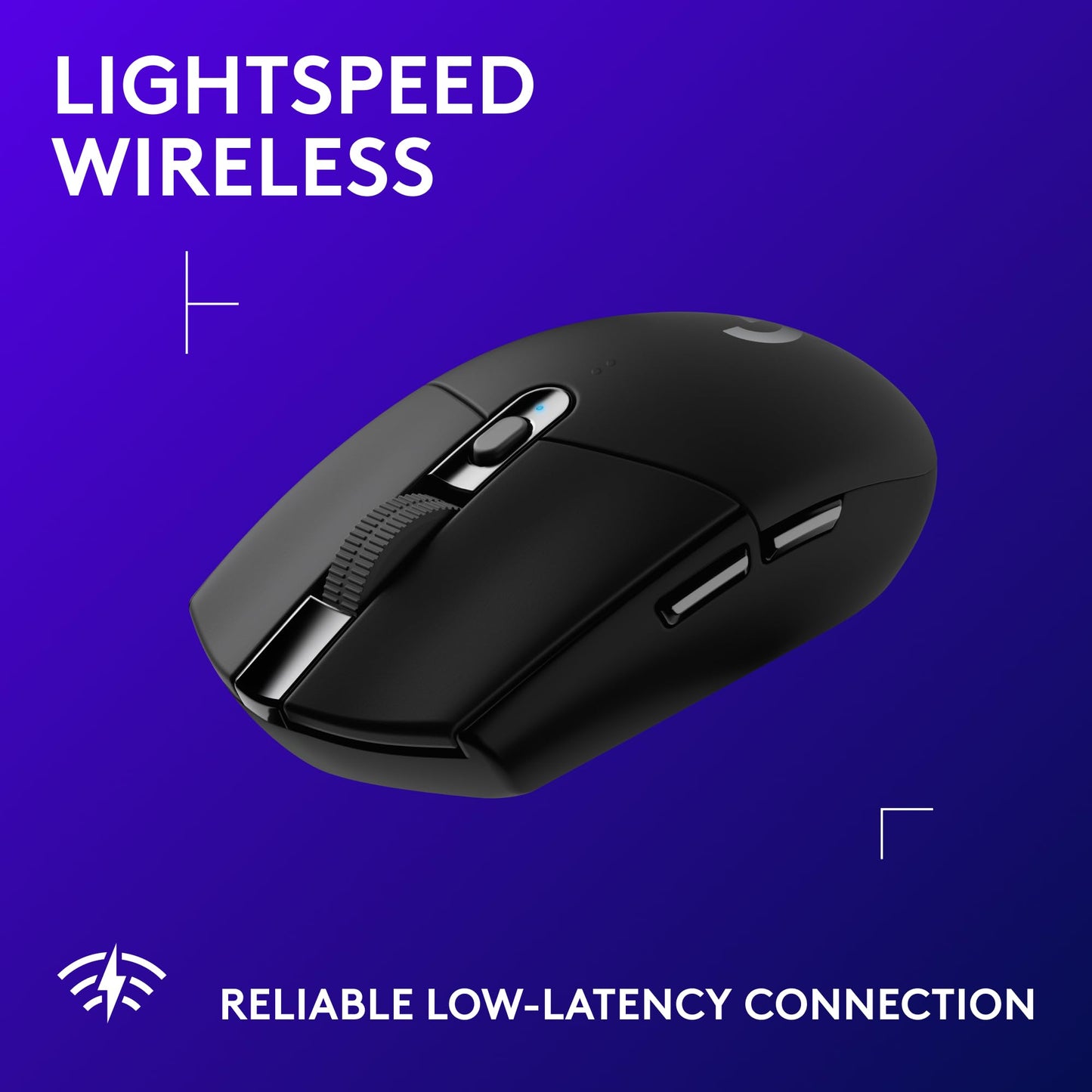 Logitech G305 Lightspeed Wireless Gaming Mouse, Hero Sensor, 12,000 DPI
