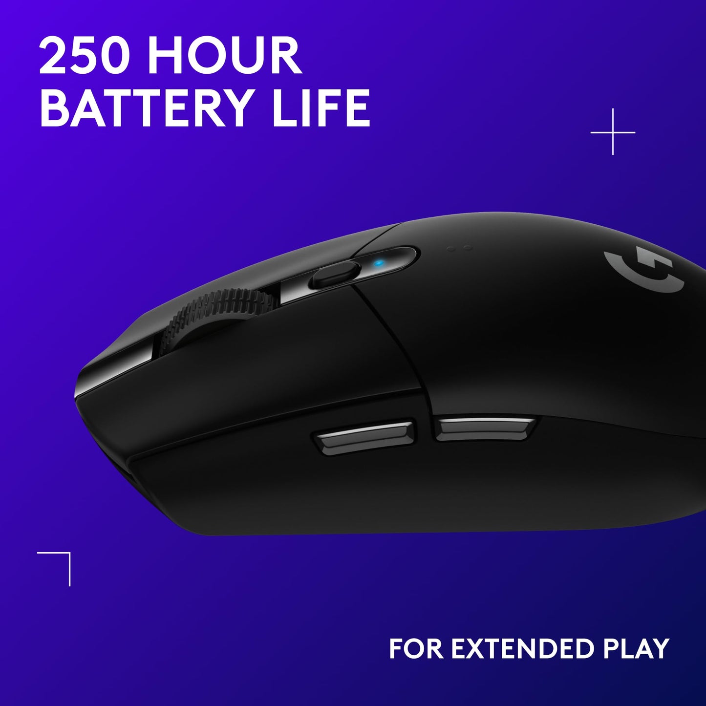 Logitech G305 Lightspeed Wireless Gaming Mouse, Hero Sensor, 12,000 DPI