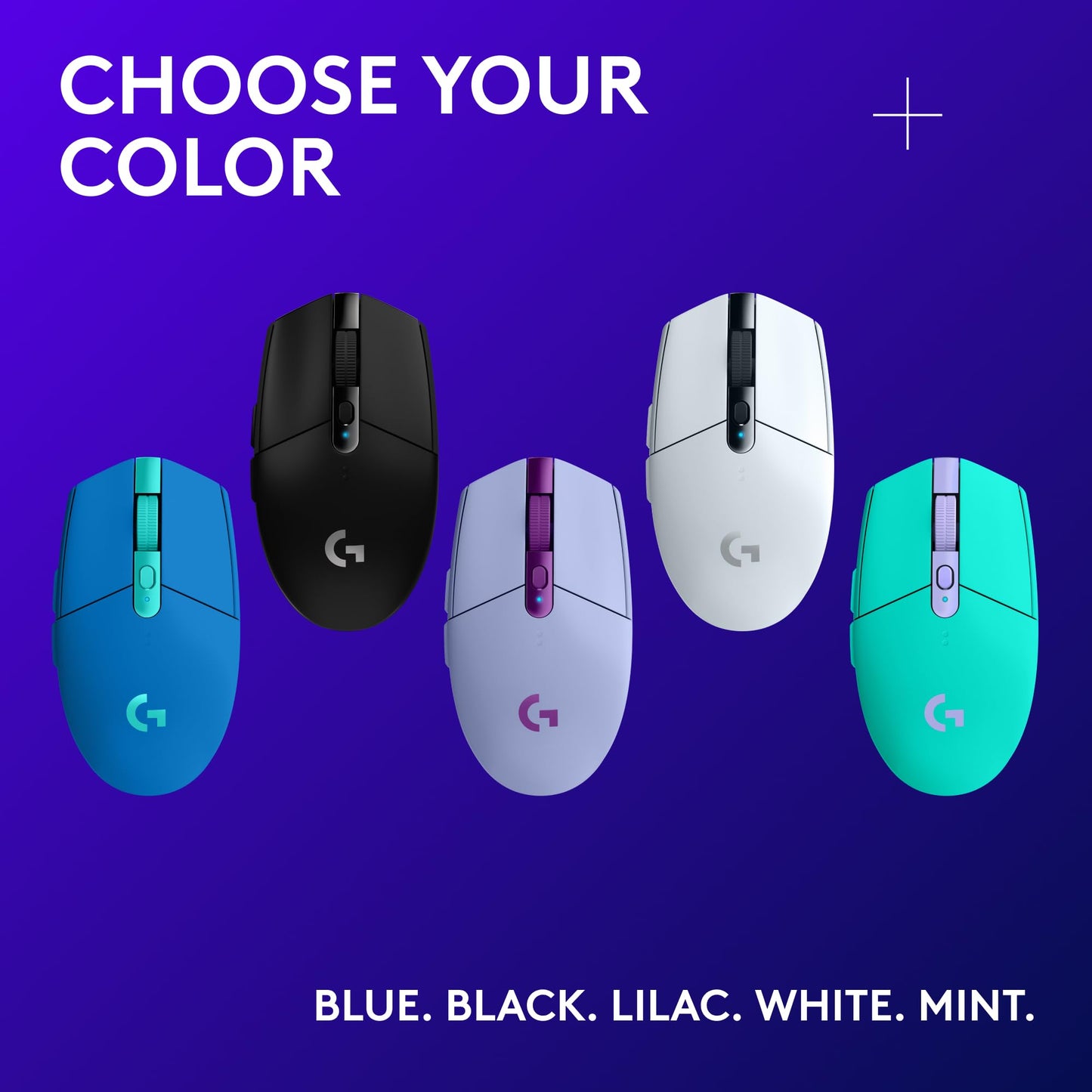 Logitech G305 Lightspeed Wireless Gaming Mouse, Hero Sensor, 12,000 DPI