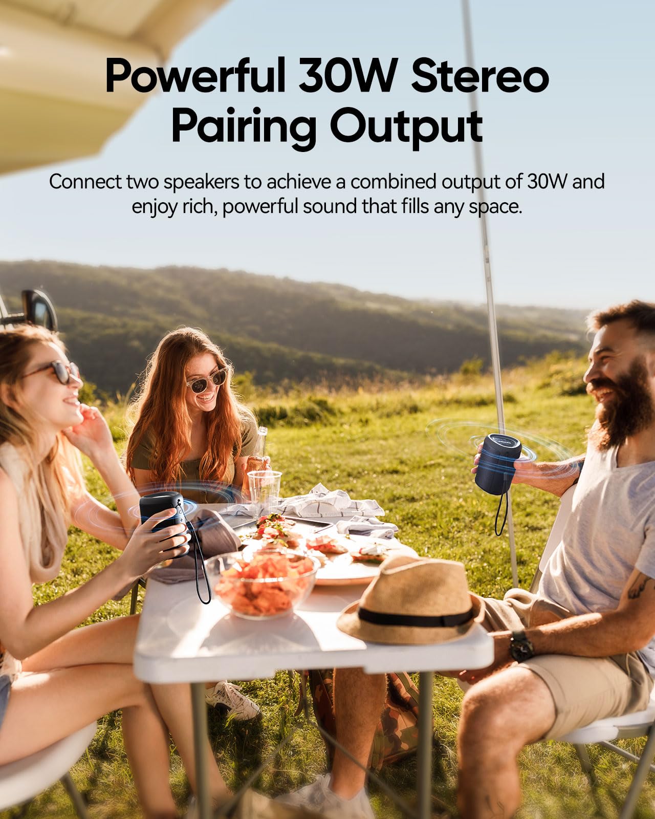 Portable Bluetooth Speaker Beach Essentials