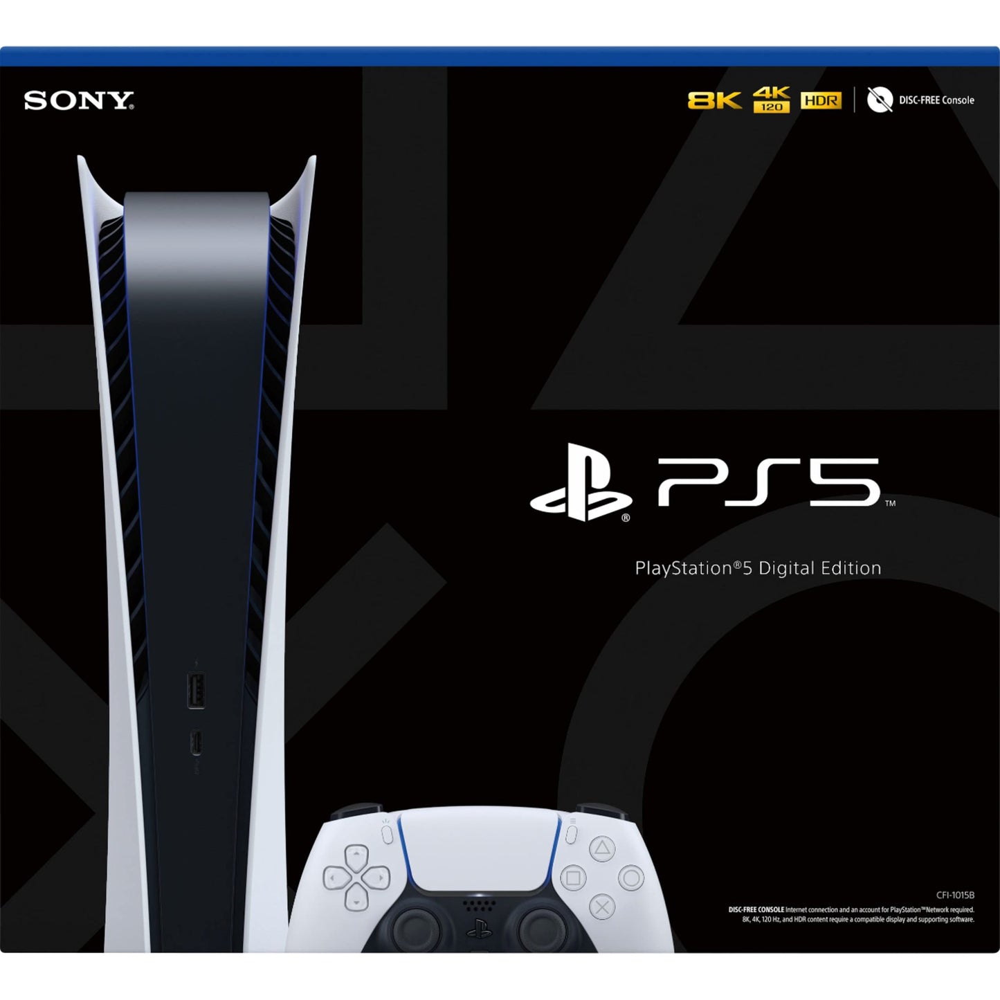 PS5 - Sony PlayStation 5 Digital Edition Gaming Console + Wireless Controller