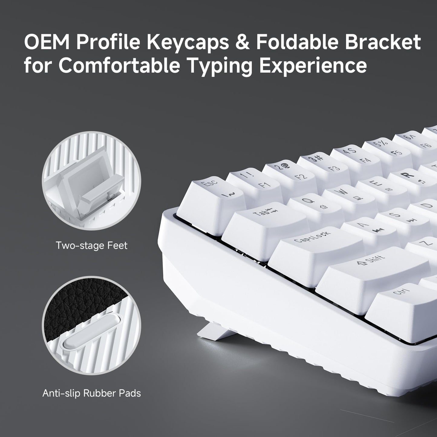 TMKB 60% Mechanical Gaming Keyboard, Red Linear Switch