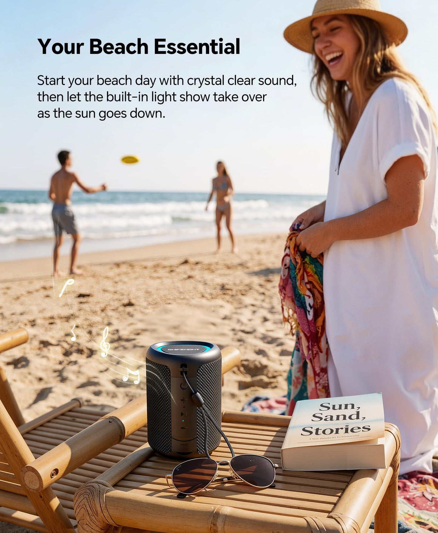 Portable Bluetooth Speaker Beach Essentials