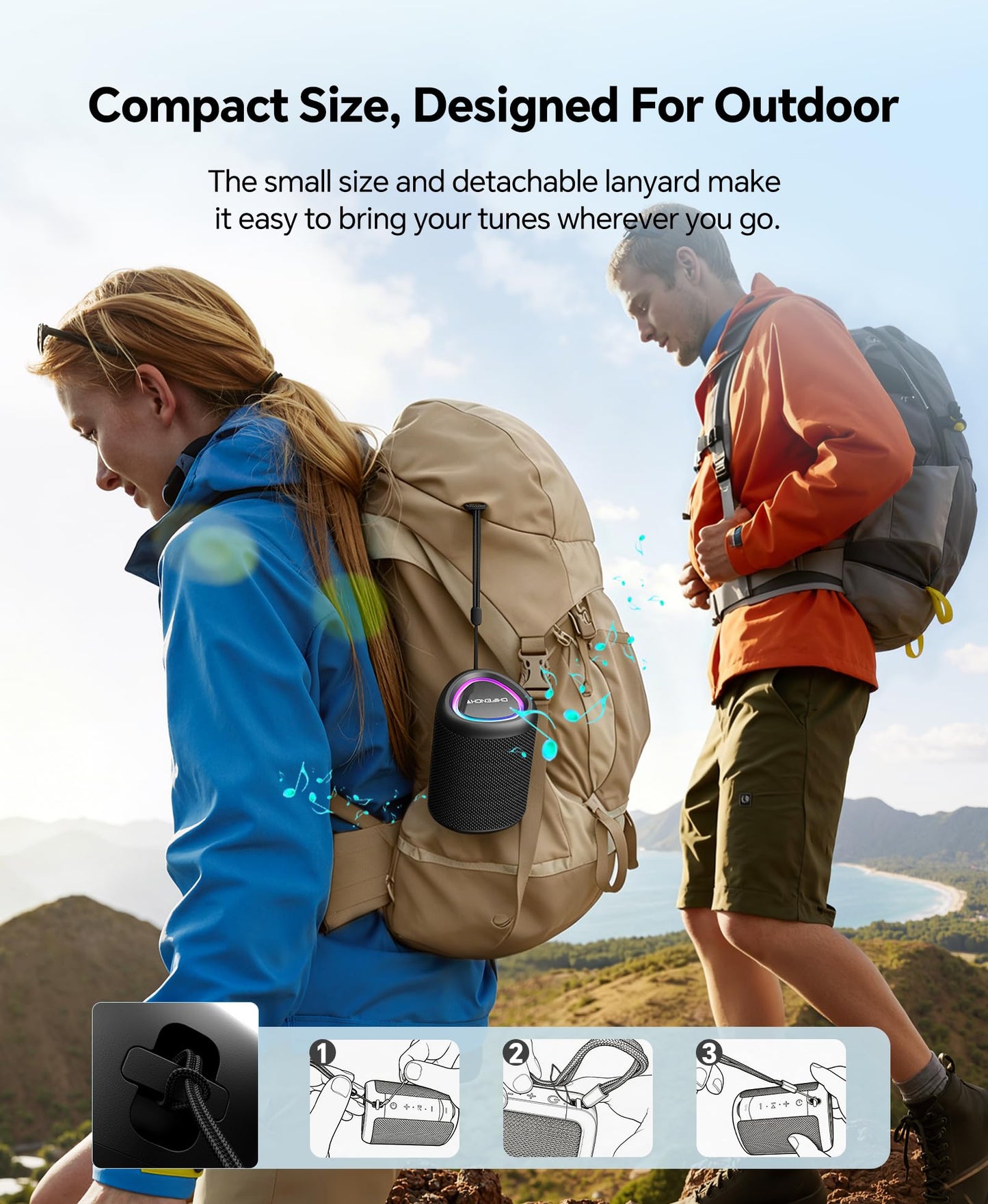 Portable Bluetooth Speaker Beach Essentials